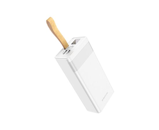 Батарея универсальная BOROFONE BJ18A Coolmy 30000mAh Inp:USB-C/Micro-USB, Out:USB-A*2(5V/2A) white (6974443381405), изображение 2 Батарея универсальная BOROFONE BJ18A Coolmy 30000mAh Inp:USB-C/Micro-USB, Out:USB-A*2(5V/2A) white (6974443381405), изображение 2