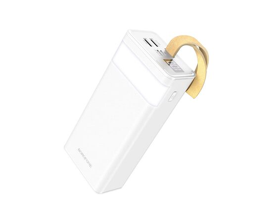 Батарея универсальная BOROFONE BJ18A Coolmy 30000mAh Inp:USB-C/Micro-USB, Out:USB-A*2(5V/2A) white (6974443381405)