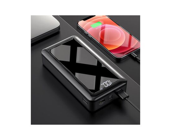 Батарея универсальная BOROFONE BJ8 Extreme 30000mAh Inp:USB-C/Micro-USB, Out:USB-A*2(5V/2A) black (6931474739971), изображение 4 Батарея универсальная BOROFONE BJ8 Extreme 30000mAh Inp:USB-C/Micro-USB, Out:USB-A*2(5V/2A) black (6931474739971), изображение 4