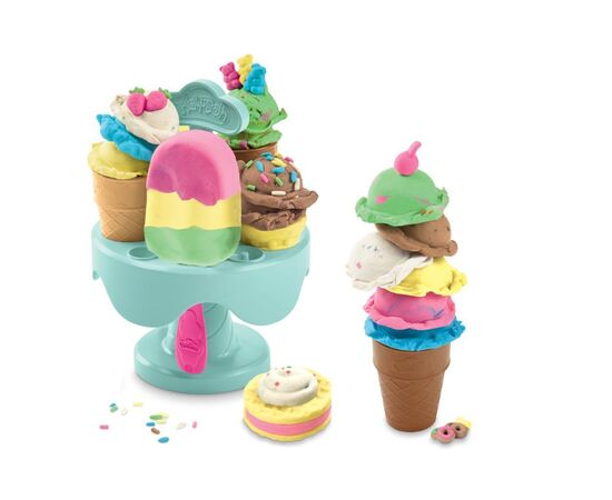 Набор для творчества Hasbro Play-Doh Карусель Мороженое (F5332), изображение 7 Набор для творчества Hasbro Play-Doh Карусель Мороженое (F5332), изображение 7