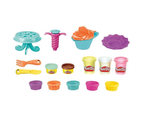Набор для творчества Hasbro Play-Doh Набор капкейков (F2929), изображение 2 Набор для творчества Hasbro Play-Doh Набор капкейков (F2929), изображение 2