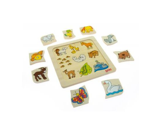 Развивающая игрушка Goki Кто чей (56879), изображение 2