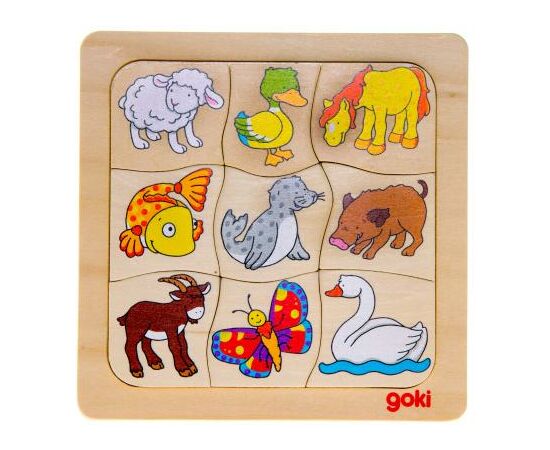 Развивающая игрушка Goki Кто чей (56879), изображение 5