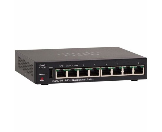 Коммутатор сетевой Cisco SG250-08HP-K9-EU