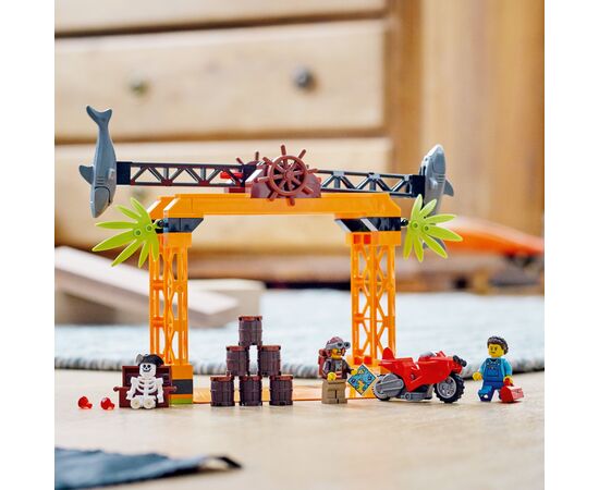 Конструктор LEGO City Stuntz Каскадерская задача «Нападение Акулы» 122 деталей (60342), изображение 5 Конструктор LEGO City Stuntz Каскадерская задача «Нападение Акулы» 122 деталей (60342), изображение 5