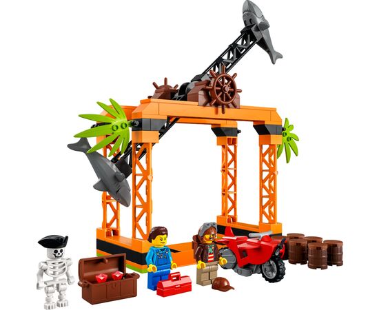 Конструктор LEGO City Stuntz Каскадерская задача «Нападение Акулы» 122 деталей (60342), изображение 9 Конструктор LEGO City Stuntz Каскадерская задача «Нападение Акулы» 122 деталей (60342), изображение 9