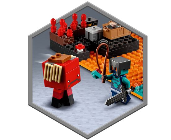 Конструктор LEGO Minecraft Бастион Нижнего мира (21185), изображение 9 Конструктор LEGO Minecraft Бастион Нижнего мира (21185), изображение 9