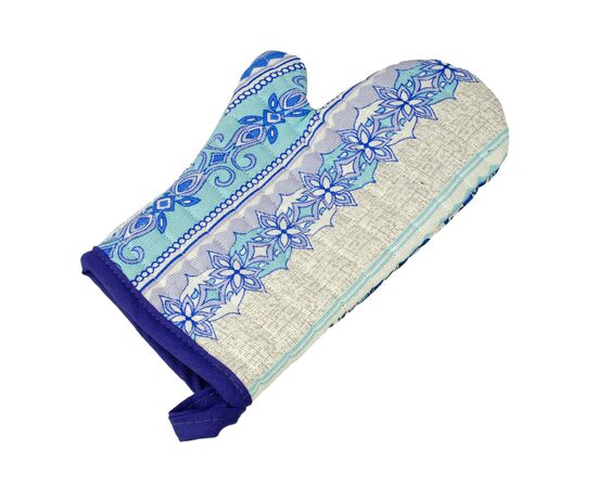 Кухонная прихватка Home Line Рукавичка Голубой узор 28х18см (136940), изображение 2