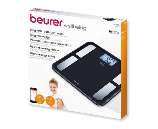 Весы напольные Beurer BF 850 black, изображение 9 Весы напольные Beurer BF 850 black, изображение 9