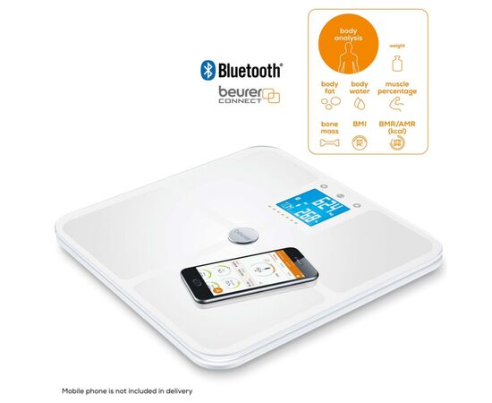 Весы напольные Beurer BF 950 white, изображение 3 Весы напольные Beurer BF 950 white, изображение 3