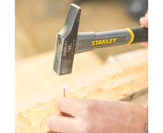 Молоток Stanley столярный Fiberglass, G=160гр, размер головки 20мм. (STHT0-54158), изображение 3 Молоток Stanley столярный Fiberglass, G=160гр, размер головки 20мм. (STHT0-54158), изображение 3