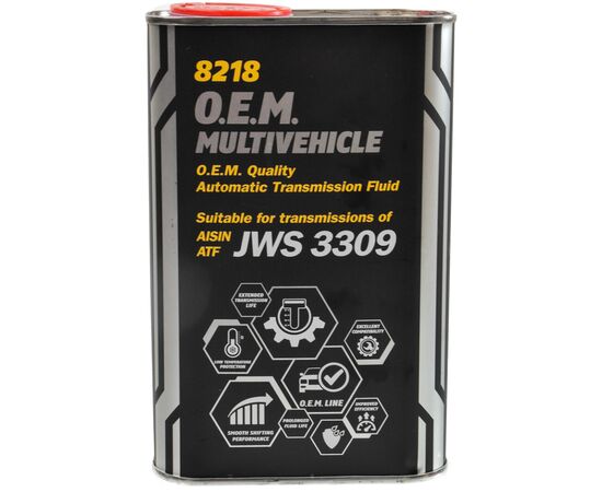 Трансмиссионное масло Mannol 8218 O.E.M. Multivehicle JWS 3309 1л Metal (MN8218-1ME)