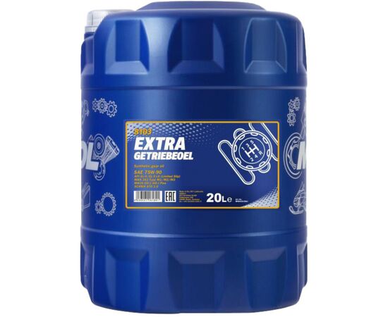 Трансмиссионное масло Mannol EXTRA GETRIEBEOEL 20л 75W-90 (MN8103-20)