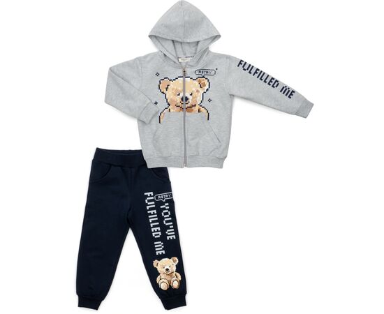 Спортивний костюм Breeze з ведмедиком (18105-116B-gray)