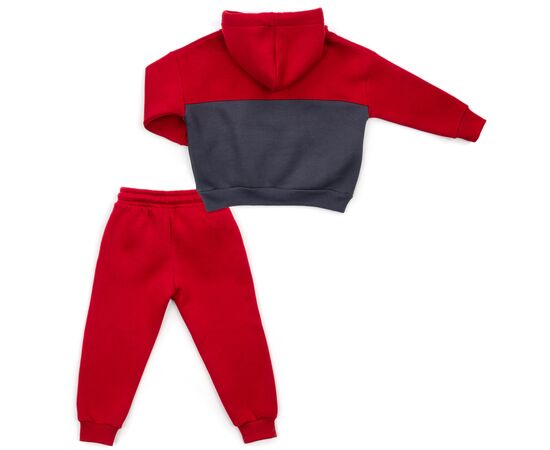 Спортивный костюм Cloise с худи на флисе (CL0215006-116-red), изображение 4 Спортивный костюм Cloise с худи на флисе (CL0215006-116-red), изображение 4