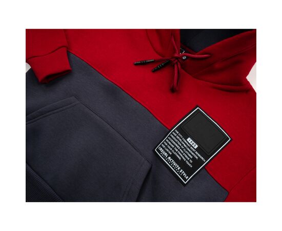 Спортивный костюм Cloise с худи на флисе (CL0215006-116-red), изображение 7 Спортивный костюм Cloise с худи на флисе (CL0215006-116-red), изображение 7