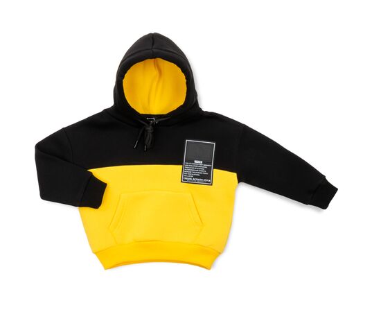 Спортивный костюм Cloise с худи на флисе (CL0215006-140-yellow), изображение 2 Спортивный костюм Cloise с худи на флисе (CL0215006-140-yellow), изображение 2