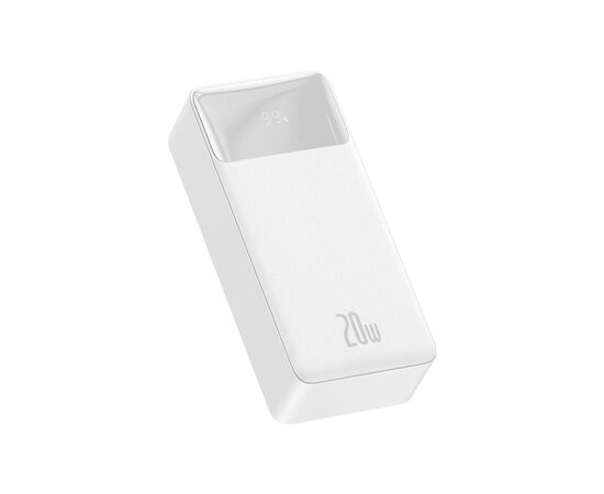 Батарея универсальная Baseus Bipow 30000mAh, PD/3.0/20W, QC/3.0, USB-C, 2*USB-A, FCP, AFC, white (PPDML-N02), изображение 2 Батарея универсальная Baseus Bipow 30000mAh, PD/3.0/20W, QC/3.0, USB-C, 2*USB-A, FCP, AFC, white (PPDML-N02), изображение 2
