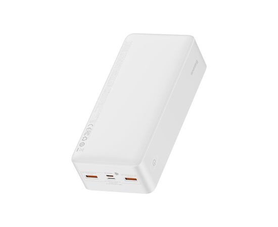 Батарея универсальная Baseus Bipow 30000mAh, PD/3.0/20W, QC/3.0, USB-C, 2*USB-A, FCP, AFC, white (PPDML-N02), изображение 3 Батарея универсальная Baseus Bipow 30000mAh, PD/3.0/20W, QC/3.0, USB-C, 2*USB-A, FCP, AFC, white (PPDML-N02), изображение 3