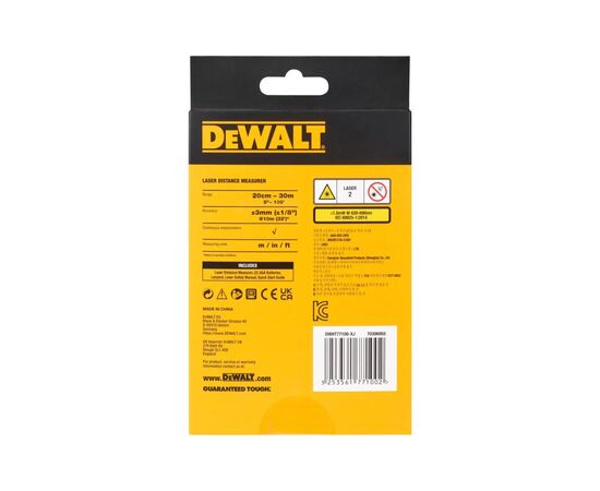 Дальномер DeWALT до 30 м (DWHT77100), изображение 5 Дальномер DeWALT до 30 м (DWHT77100), изображение 5