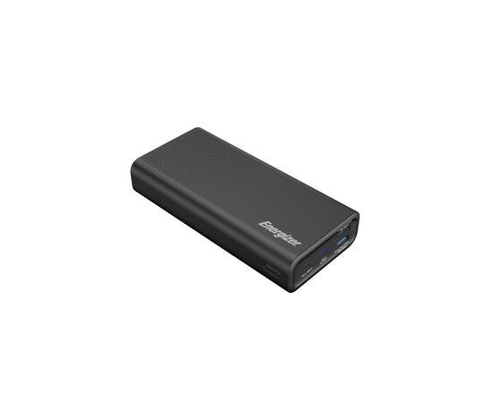 Батарея универсальная Energizer 20000 mAh, Li-pol, PD/20W, QC/3.0, Type-C/micro-USB, USB*2, black (UE20012PQ_BK)