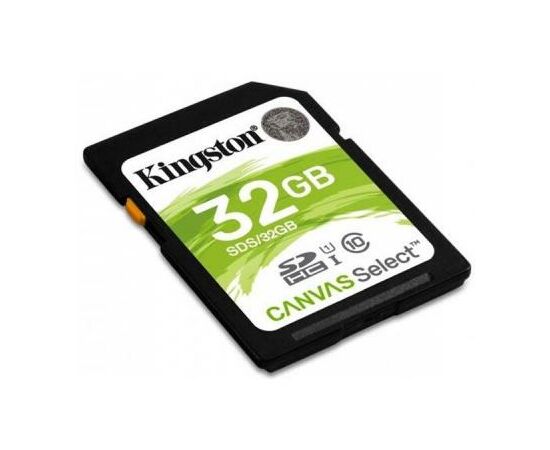Карта памяти Kingston 32GB SDHC class 10 UHS-I U3 Canvas Select (SDS/32GB), изображение 2 Карта памяти Kingston 32GB SDHC class 10 UHS-I U3 Canvas Select (SDS/32GB), изображение 2