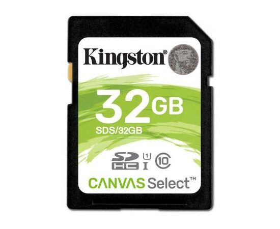 Карта памяти Kingston 32GB SDHC class 10 UHS-I U3 Canvas Select (SDS/32GB)