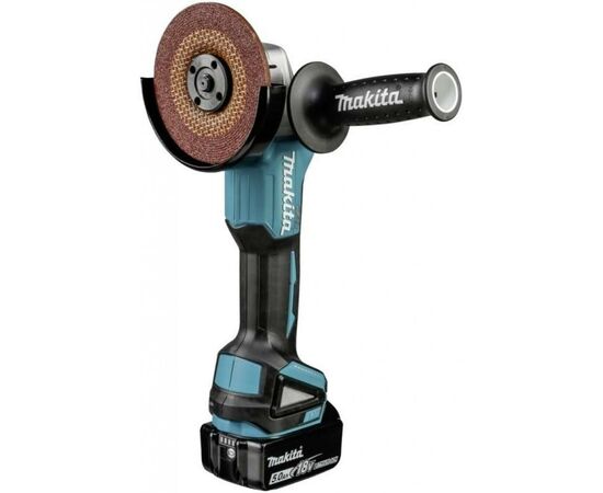 Шлифовальная машина Makita LXT, 5Аг х 2шт, Makpac, 125 мм (DGA504RTJ), изображение 3 Шлифовальная машина Makita LXT, 5Аг х 2шт, Makpac, 125 мм (DGA504RTJ), изображение 3