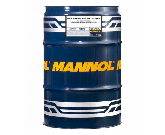 Трансмиссионное масло Mannol DEXRON III AUTOMATIC PLUS 60л Metal (MN8206-60)
