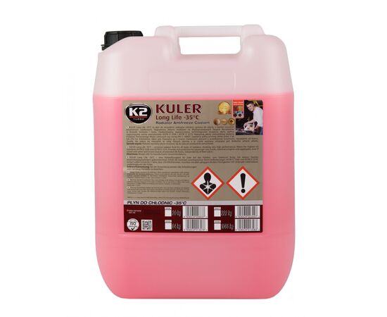 Антифриз K2 KULER -35C 20кг RED (W406C), изображение 3 Антифриз K2 KULER -35C 20кг RED (W406C), изображение 3