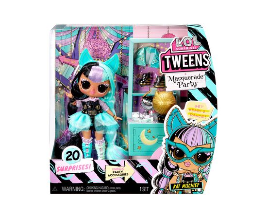Кукла L.O.L. Surprise! Tweens Masquerade Party Кэт Мисчиф с аксессуарами (584117), изображение 8 Кукла L.O.L. Surprise! Tweens Masquerade Party Кэт Мисчиф с аксессуарами (584117), изображение 8