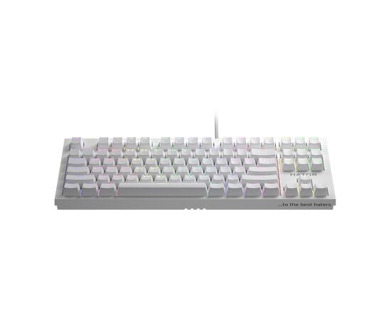 Клавиатура Hator Skyfall TKL PRO USB White (HTK-656), изображение 2 Клавиатура Hator Skyfall TKL PRO USB White (HTK-656), изображение 2