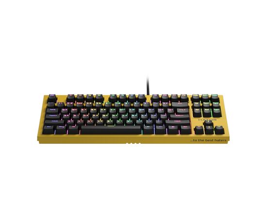 Клавиатура Hator Skyfall TKL PRO USB Yellow (HTK-657), изображение 2 Клавиатура Hator Skyfall TKL PRO USB Yellow (HTK-657), изображение 2