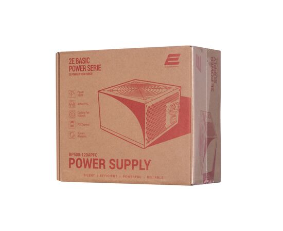Блок питания 2E BASIC POWER (500W), 80, 120mm, 1xMB 24pin(20+4), 1xCPU 8pin(4+4), 3xMolex, 4xSATA, 2xPCIe 8pin( (2E-BP500-120APFC), изображение 11 Блок питания 2E BASIC POWER (500W), 80, 120mm, 1xMB 24pin(20+4), 1xCPU 8pin(4+4), 3xMolex, 4xSATA, 2xPCIe 8pin( (2E-BP500-120APFC), изображение 11