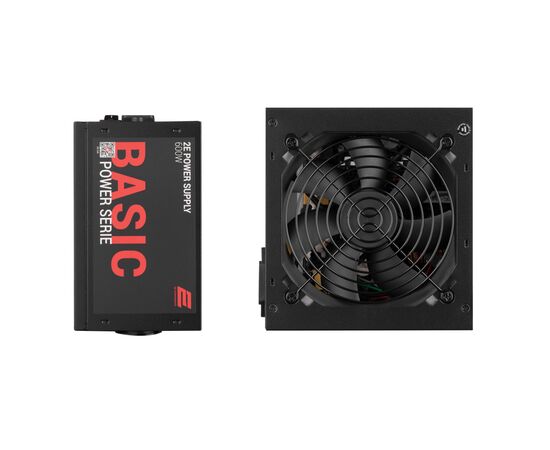 Блок питания 2E BASIC POWER (600W), 80, 120mm, 1xMB 24pin(20+4), 1xCPU 8pin(4+4), 3xMolex, 4xSATA, 2xPCIe 8pin( (2E-BP600-120APFC), изображение 2 Блок питания 2E BASIC POWER (600W), 80, 120mm, 1xMB 24pin(20+4), 1xCPU 8pin(4+4), 3xMolex, 4xSATA, 2xPCIe 8pin( (2E-BP600-120APFC), изображение 2