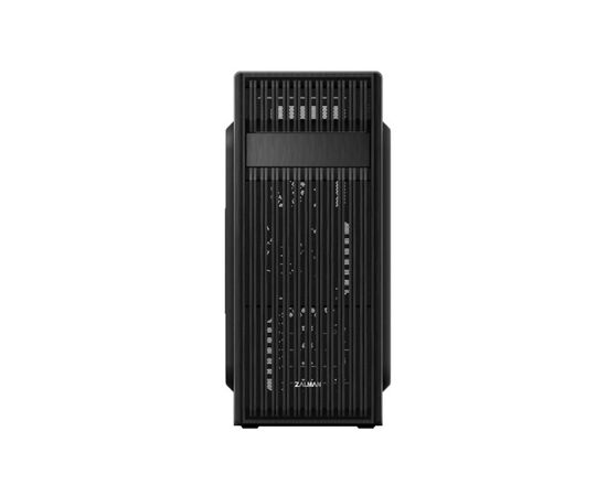 Корпус Zalman Корпус Zalman T6, без БЖ, 1xUSB3.0, 2xUSB2.0, 1x120mm Black fan, Perforated Side, ATX, Bl (T6), изображение 3 Корпус Zalman Корпус Zalman T6, без БЖ, 1xUSB3.0, 2xUSB2.0, 1x120mm Black fan, Perforated Side, ATX, Bl (T6), изображение 3