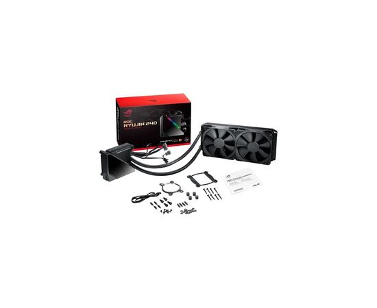 Система водного охлаждения ASUS ROG RYUJIN 240 LGA 115x,1366, 2011, 2011-3, 2066AMD AM4, TR4* OLED-дисплей вентилят (90RC0030-M0UAY0), изображение 6 Система водного охлаждения ASUS ROG RYUJIN 240 LGA 115x,1366, 2011, 2011-3, 2066AMD AM4, TR4* OLED-дисплей вентилят (90RC0030-M0UAY0), изображение 6