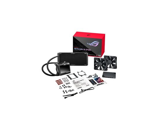 Система водного охлаждения ASUS ROG RYUJIN II 240 LGA 115x,1700, 2011, 2011-3, 2066AMD AM4, TR4* OLED-дисплей вентил (90RC00A0-M0UAY0), изображение 10 Система водного охлаждения ASUS ROG RYUJIN II 240 LGA 115x,1700, 2011, 2011-3, 2066AMD AM4, TR4* OLED-дисплей вентил (90RC00A0-M0UAY0), изображение 10