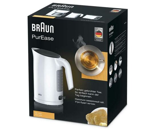 Электрочайник Braun WK 3110 WH (WK3110WH), изображение 2 Электрочайник Braun WK 3110 WH (WK3110WH), изображение 2