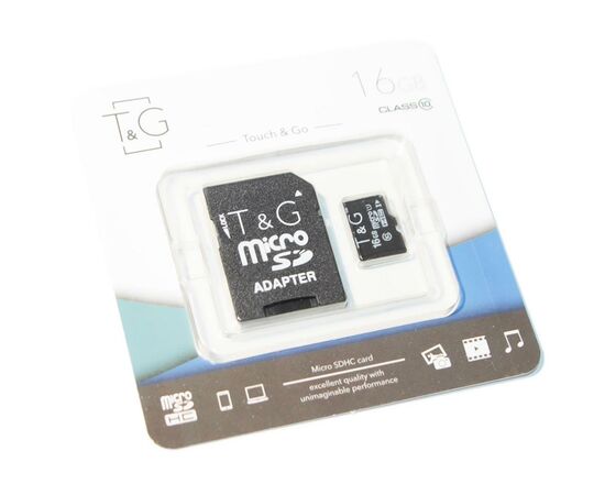Карта пам'яті T&G 16GB microSDHC class 10 UHS-I (TG-16GBSD10U1-01)