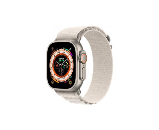 Смарт-годинник Apple Watch Ultra GPS + Cellular, 49mm Titanium Case with Starlight Alpine Loop - Small (MQFQ3UL/A), зображення 2 Смарт-годинник Apple Watch Ultra GPS + Cellular, 49mm Titanium Case with Starlight Alpine Loop - Small (MQFQ3UL/A), зображення 2