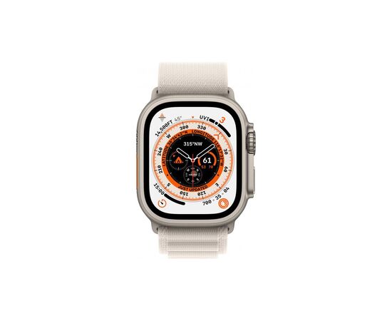 Смарт-годинник Apple Watch Ultra GPS + Cellular, 49mm Titanium Case with Starlight Alpine Loop - Small (MQFQ3UL/A), зображення 3 Смарт-годинник Apple Watch Ultra GPS + Cellular, 49mm Titanium Case with Starlight Alpine Loop - Small (MQFQ3UL/A), зображення 3