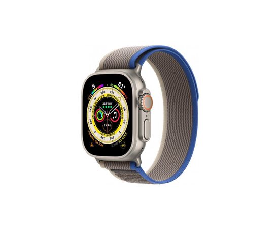 Смарт-годинник Apple Watch Ultra GPS + Cellular, 49mm Titanium Case with Blue/Gray Trail Loop -S/M (MNHL3UL/A), зображення 2 Смарт-годинник Apple Watch Ultra GPS + Cellular, 49mm Titanium Case with Blue/Gray Trail Loop -S/M (MNHL3UL/A), зображення 2