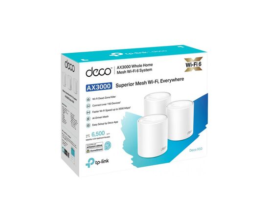 Маршрутизатор TP-Link DECO-X50-3-PACK, изображение 4 Маршрутизатор TP-Link DECO-X50-3-PACK, изображение 4