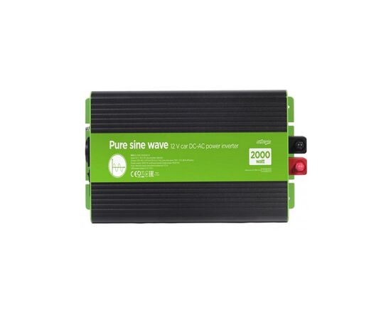 Автомобильный инвертор EnerGenie 12V/230V 2000W (4000W peak power) чистая синусоида (EG-PWC-PS2000-01), изображение 3 Автомобильный инвертор EnerGenie 12V/230V 2000W (4000W peak power) чистая синусоида (EG-PWC-PS2000-01), изображение 3