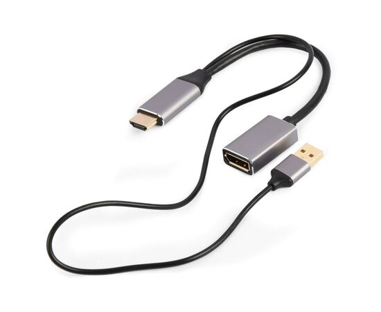 Переходник Cablexpert HDMI to DisplayPort 4K 60Hz (A-HDMIM-DPF-02), изображение 2 Переходник Cablexpert HDMI to DisplayPort 4K 60Hz (A-HDMIM-DPF-02), изображение 2