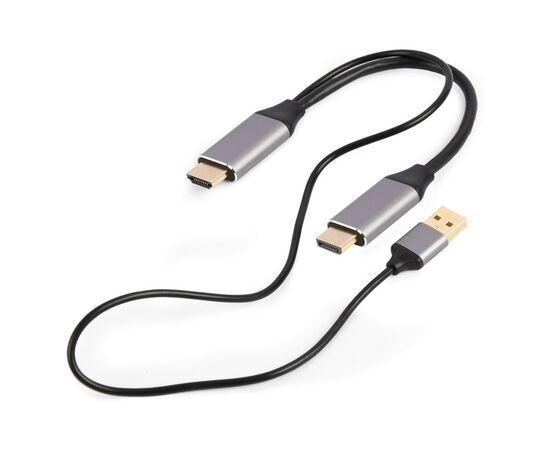Перехідник Cablexpert HDMI to DisplayPort 4K 60Hz 2m (A-HDMIM-DPM-01), зображення 2 Перехідник Cablexpert HDMI to DisplayPort 4K 60Hz 2m (A-HDMIM-DPM-01), зображення 2