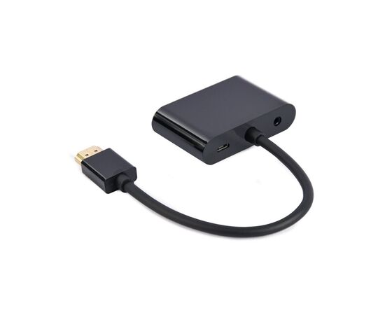 Переходник Cablexpert HDMI to HDMI/VGA+audio 3.5mm (A-HDMIM-HDMIFVGAF-01), изображение 2 Переходник Cablexpert HDMI to HDMI/VGA+audio 3.5mm (A-HDMIM-HDMIFVGAF-01), изображение 2