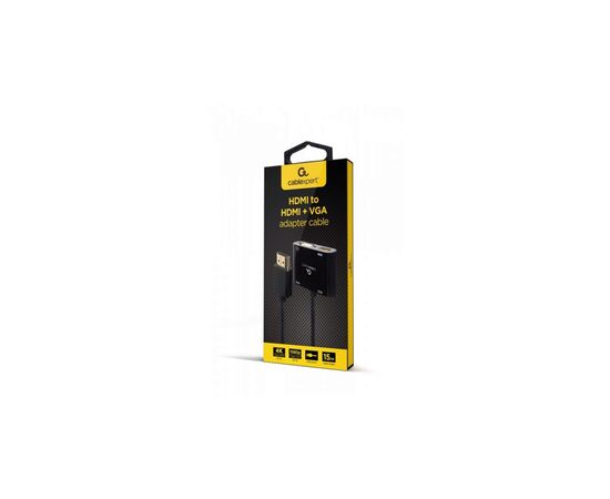 Переходник Cablexpert HDMI to HDMI/VGA+audio 3.5mm (A-HDMIM-HDMIFVGAF-01), изображение 5 Переходник Cablexpert HDMI to HDMI/VGA+audio 3.5mm (A-HDMIM-HDMIFVGAF-01), изображение 5