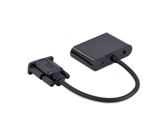 Переходник Cablexpert VGA to HDMI/VGA+audio 3.5mm (A-VGA-HDMI-02), изображение 2 Переходник Cablexpert VGA to HDMI/VGA+audio 3.5mm (A-VGA-HDMI-02), изображение 2